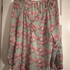 Lauren Conrad Floral Print Women's Top